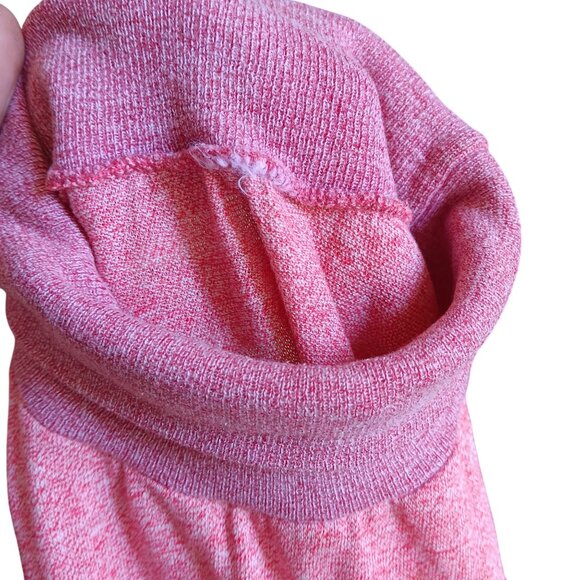 XS Vintage T-shirt Single Stitch 1970's Pink Turtleneck Long Sleeve Buttery Thin - Picture 8 of 8